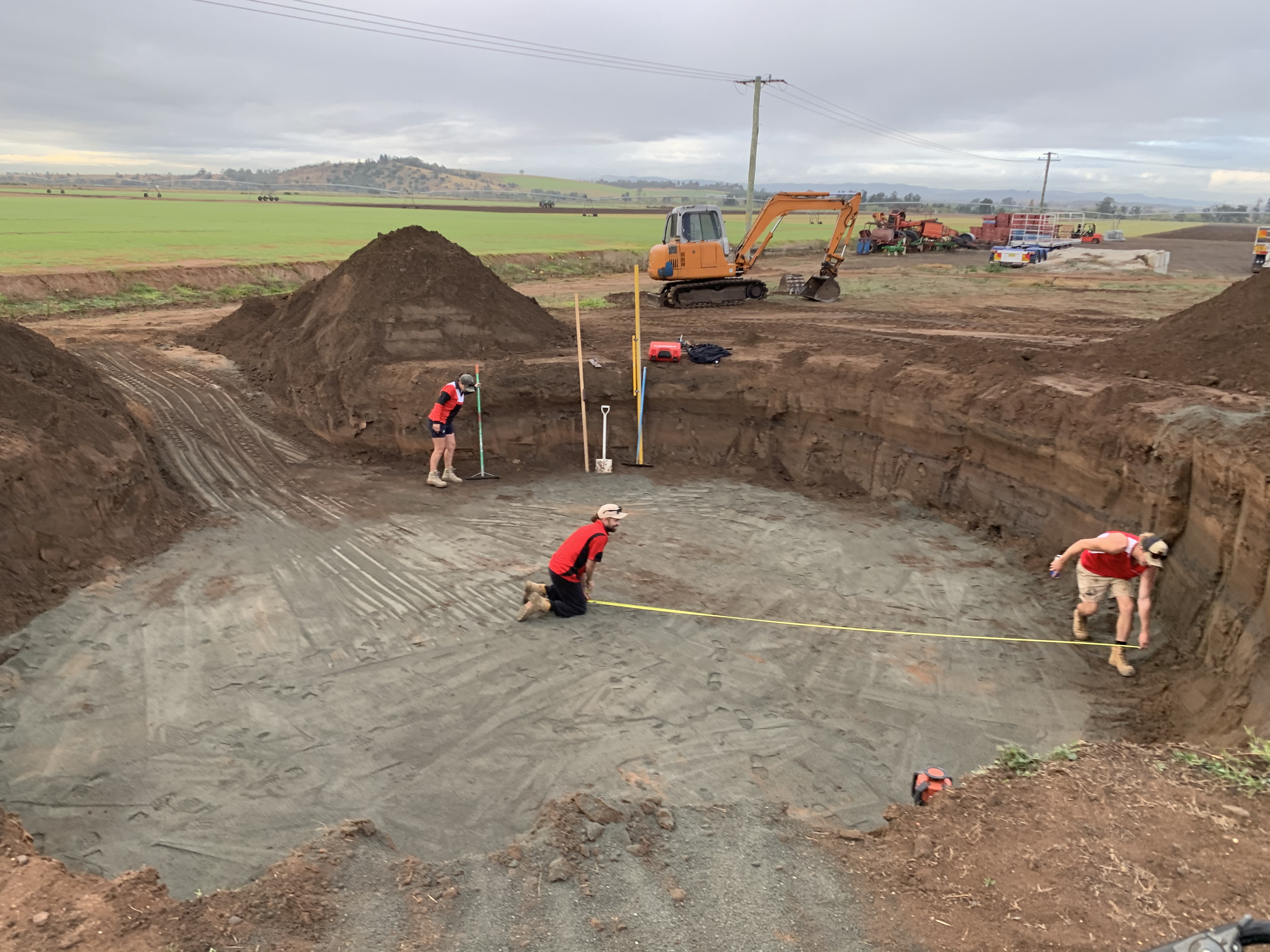 Preparing A Pad For A Built On-site 110,000 Litre Concrete Rain Water Tank